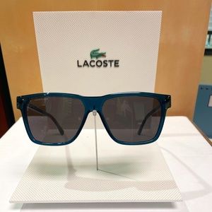 Lacoste Men's L934S-424 Square Sunglasses, Blue, 57/14/135